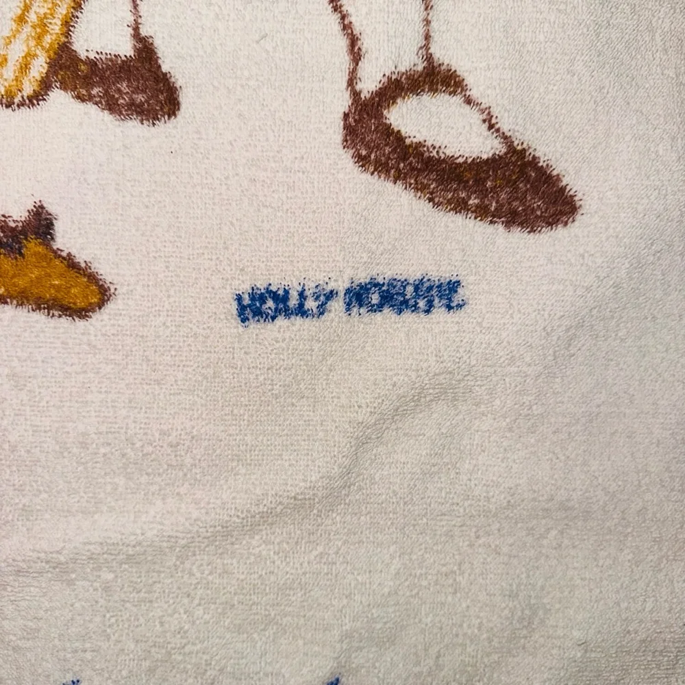 Pristine Vintage 1976 Holly Hobbie Happy Birthday America Fringed Beach Towel